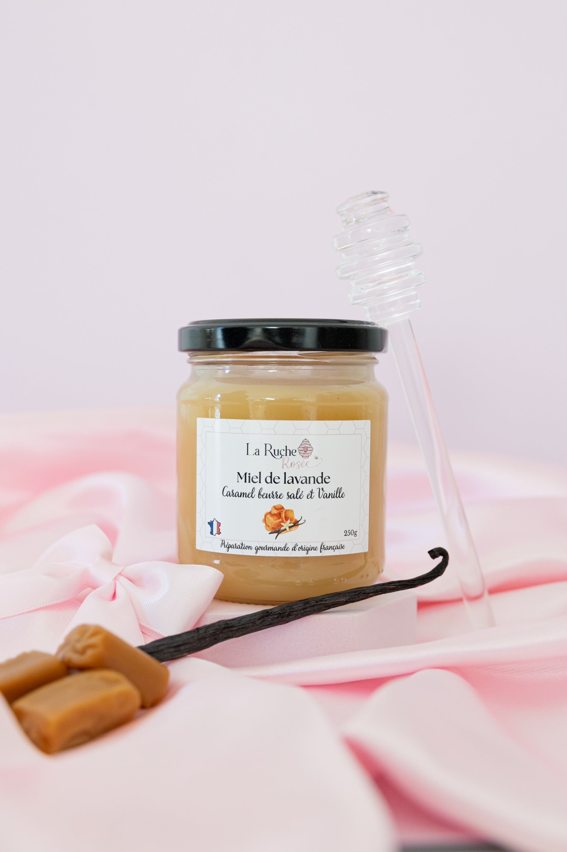 Miel de lavande - Caramel beurre salé & Vanille (125 g & 250 g)